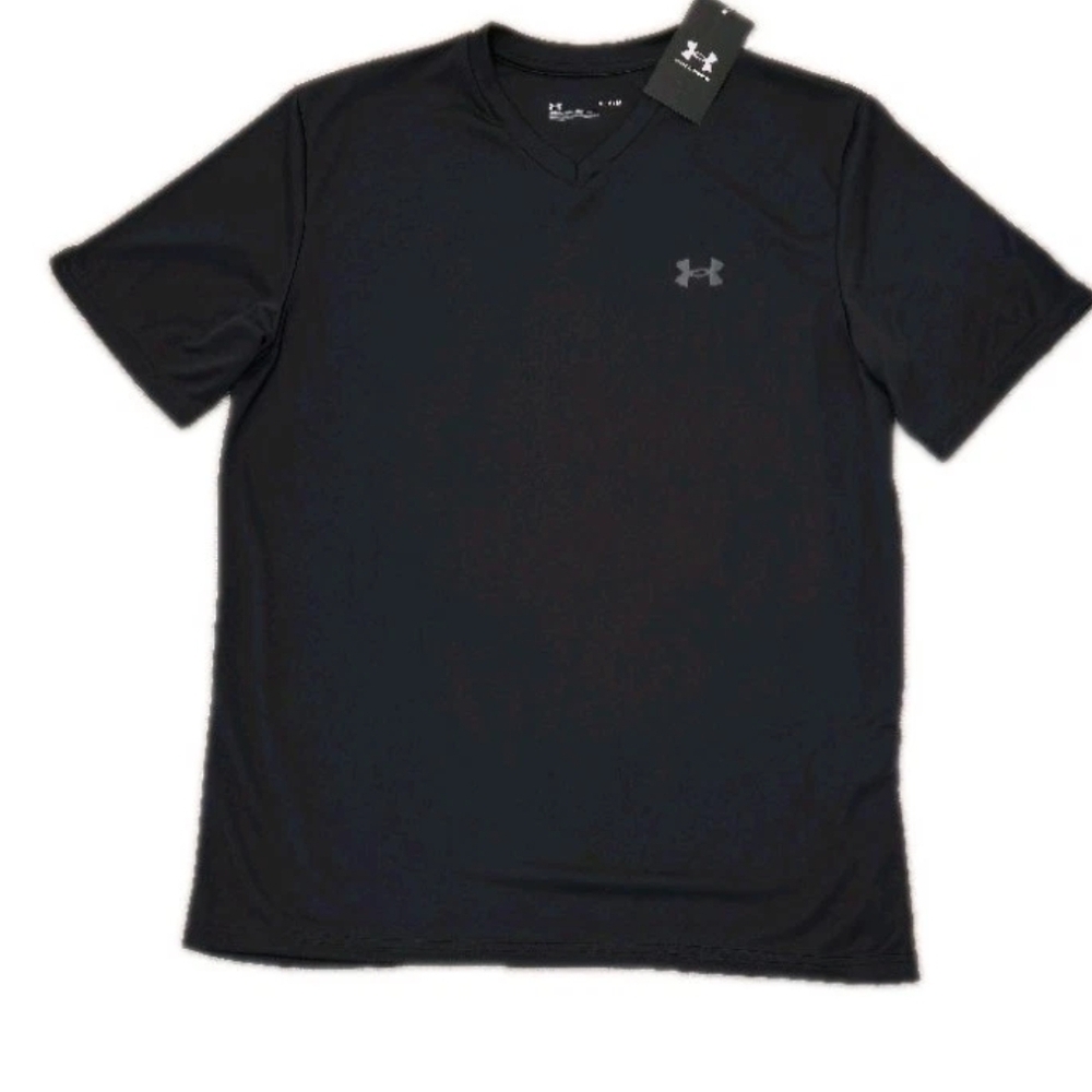 Under Armour Men's Dark Gray V-Neck Tee